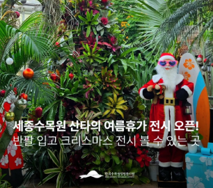 국립세종수목원 산타의 여름휴가 전시 오픈!